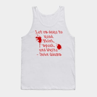 Dare to Read, Think, Speak and Write - John Adams Tank Top